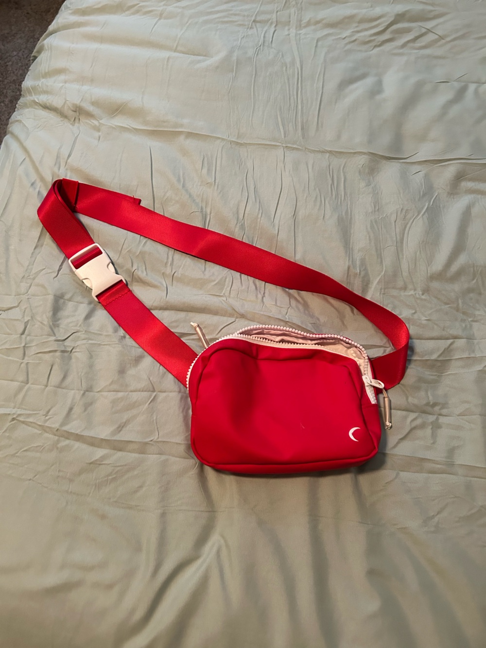 Red Crossbody Belt Bag
